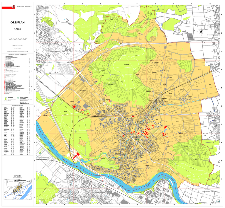 Ortsplan - neueste Version