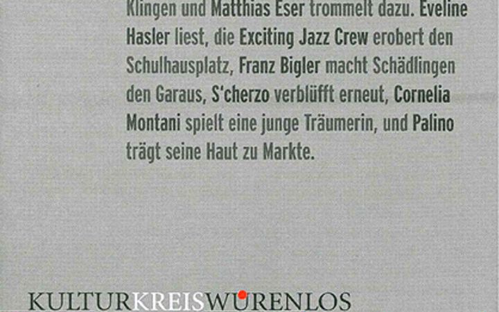 Kulturkreis Würenlos - Jahresprogramm 2006/2007